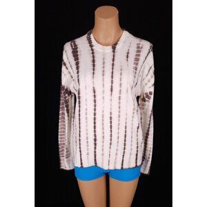 Lululemon Tie Dye Crewneck Sweater Size 2 Linear Gray Multi